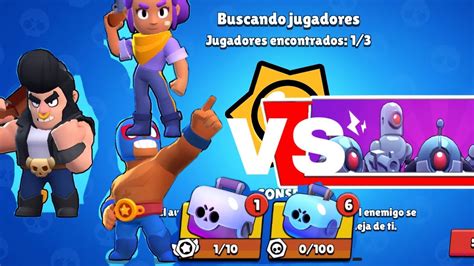 Brawlers Vs Robots Probando El Nuevo Modo De Brawl Stars Youtube