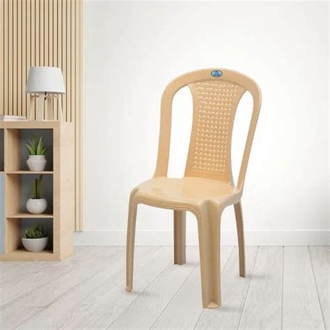 Nilkamal CHR4002 Plastic Armless Chair Marble Beige At Rs 470