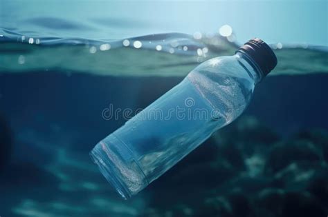 Plastic Bottle Underwater Generative Ai Stock Photo Image Of