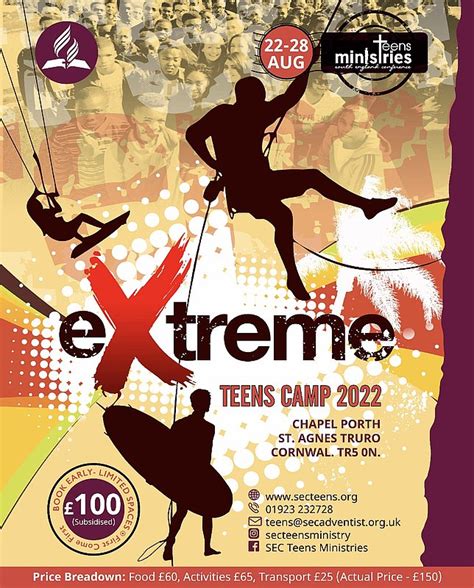 Extreme Teens Camp Adventist Church In Uk And Ireland National Site