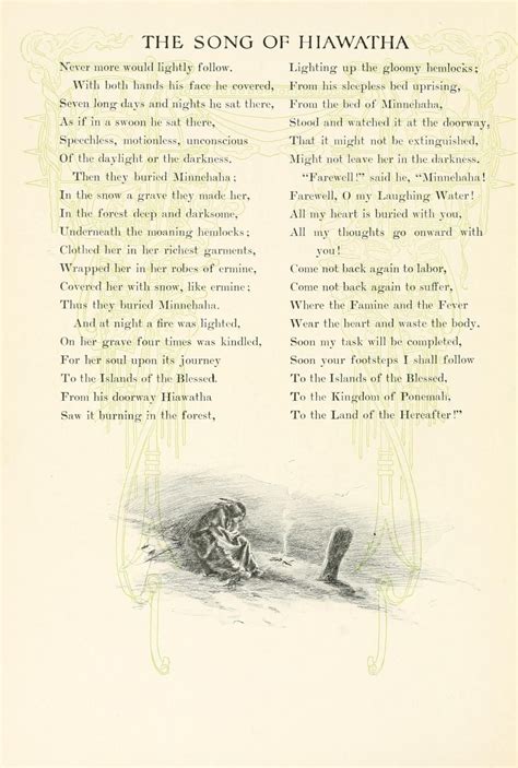 The Song Of Hiawatha Longfellow Henry Wadsworth 1807 1882 Free