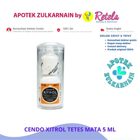 Jual Cendo Xitrol Tetes Mata 5 Ml Free Bubble Wrap Shopee Indonesia