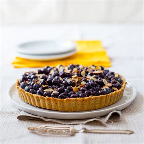 Blueberry Almond Tart Recipe Food Processor Recipes Gluten Free Pastry Health Desserts