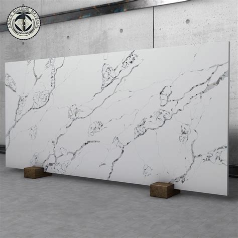 Calacatta Series Quartz Stone Kitchen Top 20mm Thickness Engineered Big