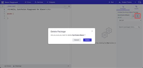 Installing Nuget Packages In Blazor Playground Syncfusion