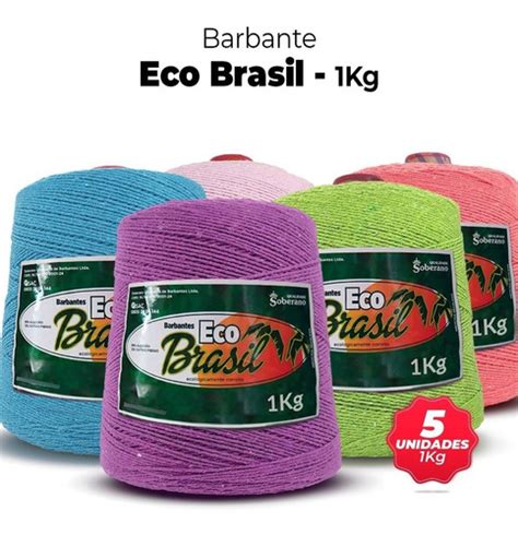 Kit 5 Barbante Eco Brasil Soberano 1kg Fio 6 E 8 Parcelamento Sem Juros