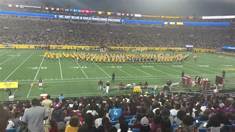 Ncat Marching Band 2022 Field Show Back View Aggie Eagle Classic