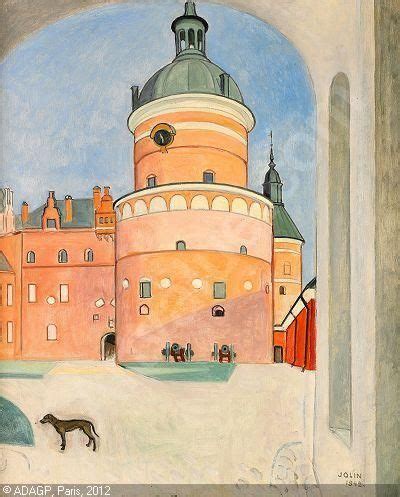 Einar Jolin Griptornet Gripsholms Slott Cityscape Painting