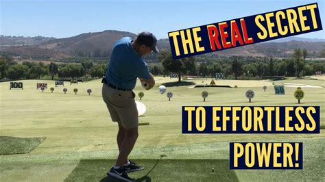 The Real Secret To Effortless Power In Your Golf Swing Youtube