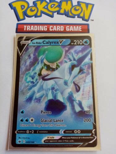 Ice Rider Calyrex V 045 198 Ultra Rare Holo Chilling Reign