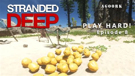 Stranded Deep Lets Play Hard Episode Coconuts Palm Bunches And