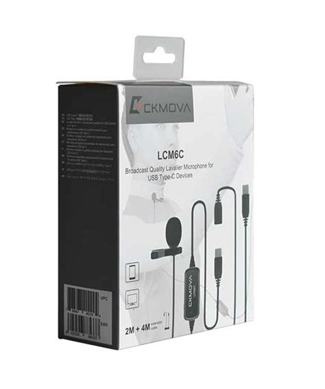 CKMOVA LCM6C Omnidirectional Lavalier Microphone With USB C