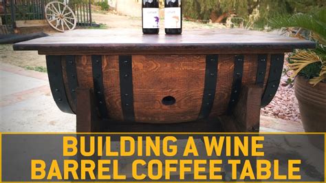 Diy Whiskey Barrel Coffee Table