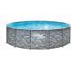 Summer Waves Stahlrahmen Aufstellpool Elite Frame Steinoptik Rund