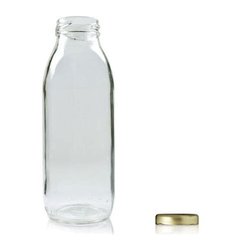 Ml Clear Glass Juice Bottle With Mm Twist Off Lid Ampulla Ltd