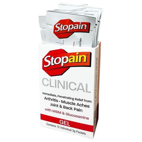 Buy Stopain Clinical 12ct Sample Packet Box Online At Advantagemedical