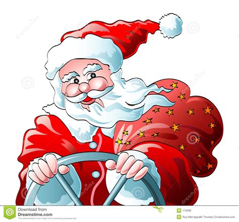 Santa Clause Drive Royalty Free Stock Images Image 173099