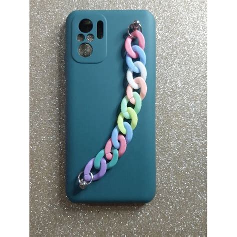 Redmi Note 10 4G Capinha Capa Case Aveludada Corrente Colorida Para