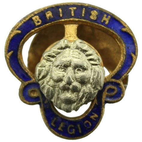 Ww1 Royal British Legion Rbl Members Small Lapel Badge