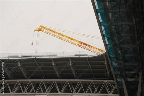 Building and improving the greatest football stadium with a crane in ...