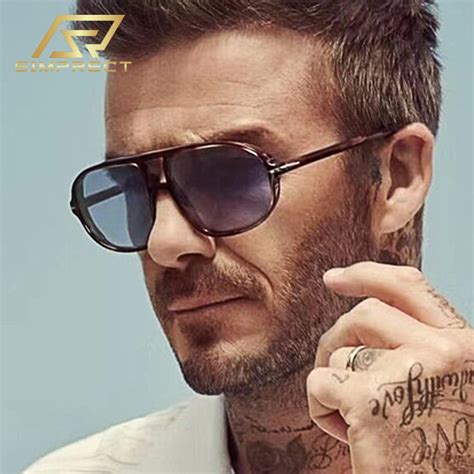 SIMPRECT Beckham Star 남성용 안티 블루 라이트 선글라스 2022 빈티지 럭셔리 브랜드 디자이너 Retro