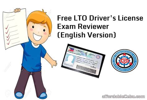 Free Lto Driver S License Exam Reviewer English Version Philippine