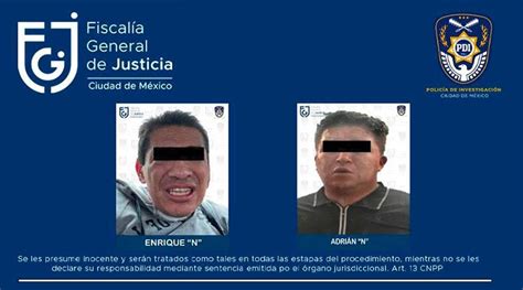 Obtiene Fgjcdmx PrisiÓn Preventiva Oficiosa Contra Dos Hombres Por Su