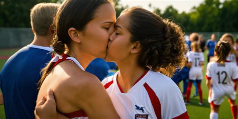 Lexica A 10 Year Old Girl Dressed In A Soccer Uniform Kisses Her Mom