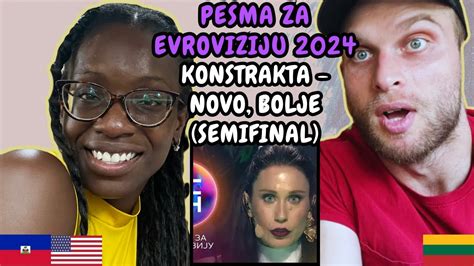 Reaction To Konstrakta Novo Bolje Polufinale Pze First Time