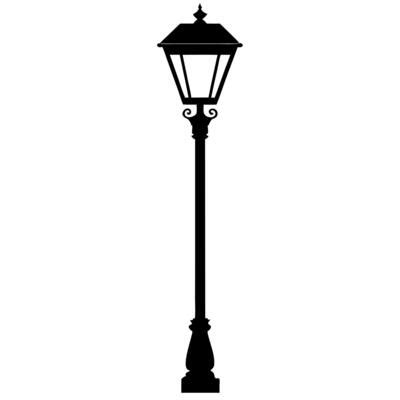 Lamp Post Silhouette Vector Art, Icons, and Graphics for Free Download