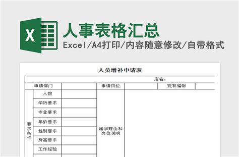 2021年人事表格汇总 Excel表格 工图网