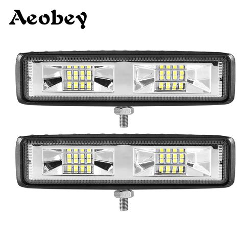 6 Inch 48w Led Light Bar Offroad Spot Work Light 4 Grandado