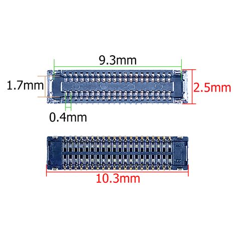 FPC050 CONECTOR FPC HEMBRA PARA PANTALLA 40 PINES 2 5MM X 10 3MM PARA