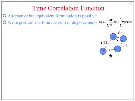 Time Correlation Function