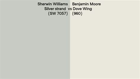 Sherwin Williams Silver Strand Sw 7057 Vs Benjamin Moore Dove Wing