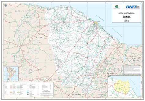 State of Ceará road map Full size Gifex