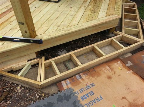 Cascading Deck Stair Box Framing Details Deck Stairs Decks Backyard