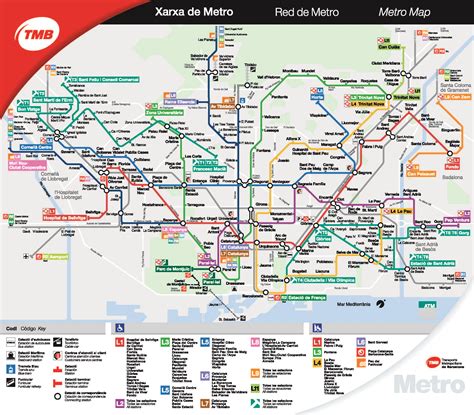 Carte Zone Metro Barcelone Subway Application