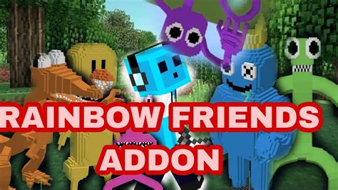 Rainbow Friends Addon In Minecraftbepe Is Now Release Showcase Addon Youtube