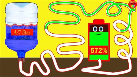 Battery Overcharging By Drink 1000 Liters Of Water For 1000 Power