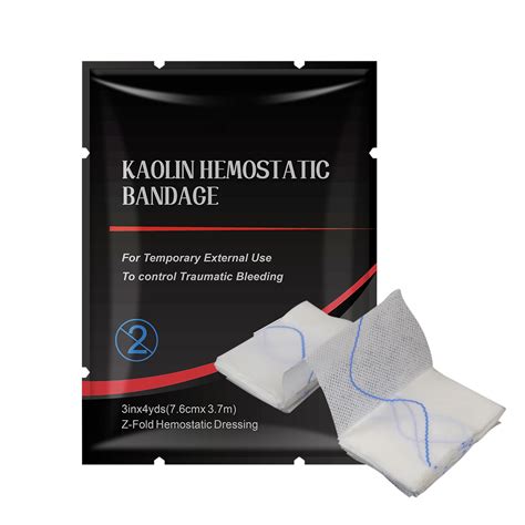 Kaolin Hemostatic Gauze Cotton Gauze Dressing Surgical Gauze Bag