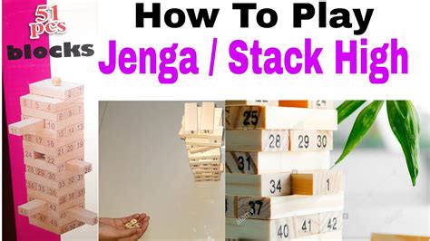 How To Play Number Jenga With 4 Dicestack Highunboxing Kids Toy