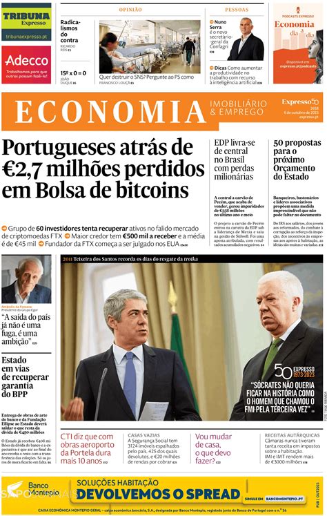 Expresso Economia Out Jornais E Revistas Sapo Pt Ltima