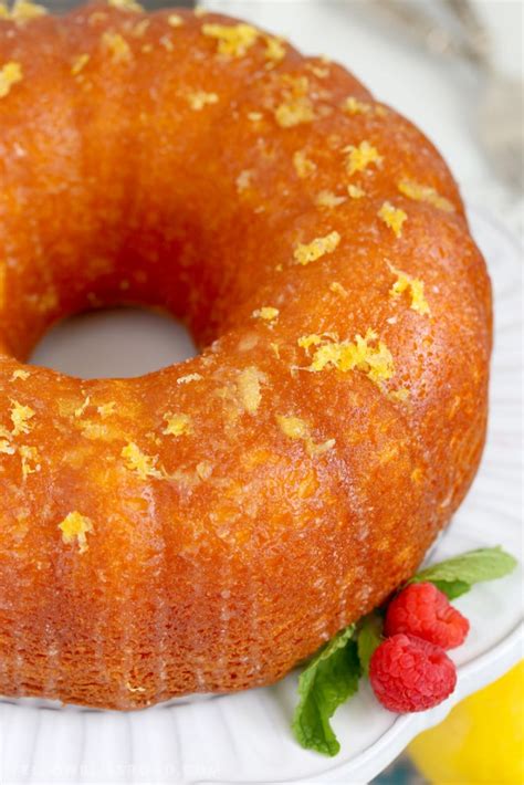 Lemon Bundt Cake With A Sweet Lemon Glaze Topping