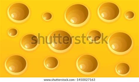 Vector Realistic Cheese Background Texture Cheese Stock Vector Royalty