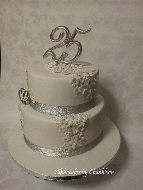 25th Anniversary cake - Decorated Cake by - CakesDecor