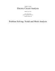 Circuits Lab Report Pdf Elec Electric Circuit Analysis From