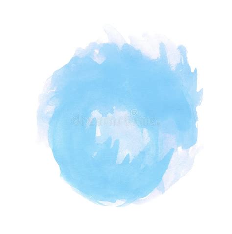 Une Grande Tache D Aquarelle Bleue Illustration Stock Illustration Of