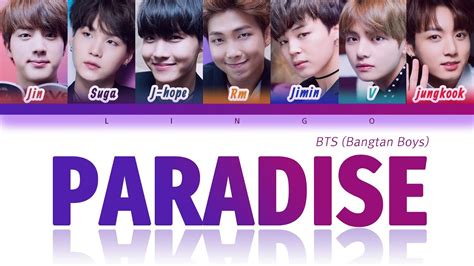 Bts Love Yourself Tear Paradise Lyrics Han Rom Eng Youtube