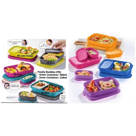 Tupperware Foodie Buddies Food Storage Box Bekas Makanan Lunch Box